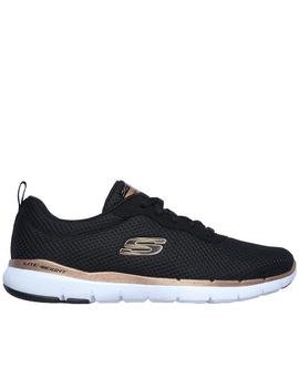 Zapatillas skechers 13070bkrg negro de mujer.