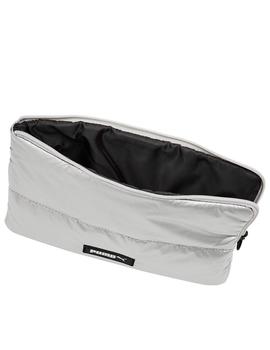 bolso de mano puma prime puffa plata de mujer.