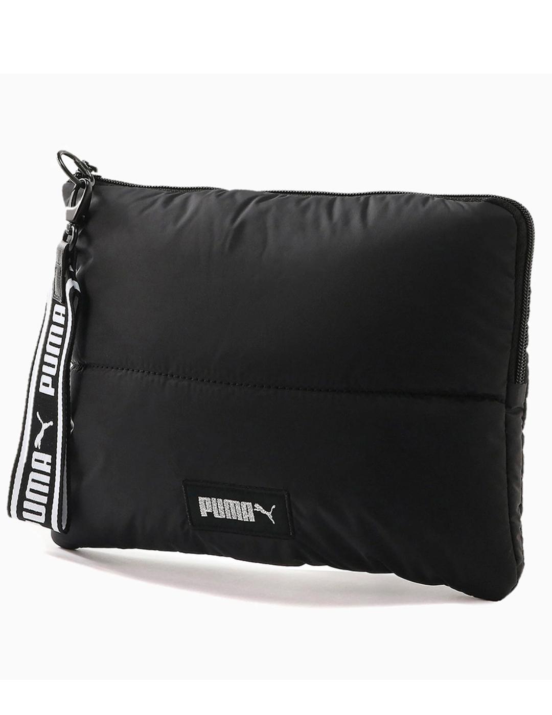 bolso de mano puma prime puffa negro de mujer.