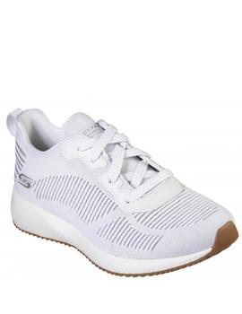 Zapatillas skechers bobs squad glam blanco de mujer.