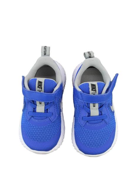 Zapatillas nike revolution azul de bebé.