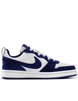 Zapatillas nike court boroughlow 2 blanco azul junior