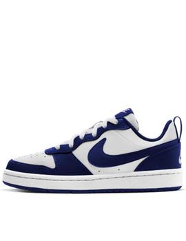 Zapatillas nike court boroughlow 2 blanco azul junior