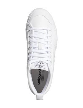 zapatillas adidas nizza platform mid piel blanco de mujer.