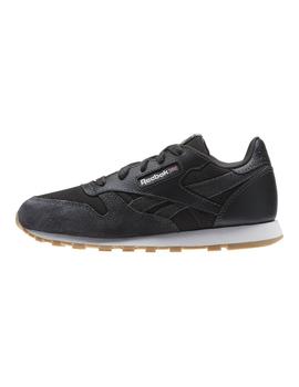 Zapatillas de Niño Reebok CL LEATHER ESTL NEGRO