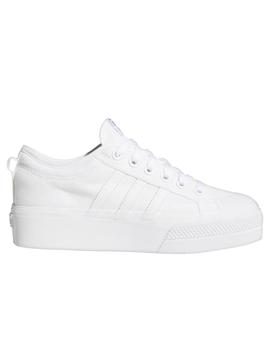 Zapatillas adidas nizza platform w blanco de mujer.