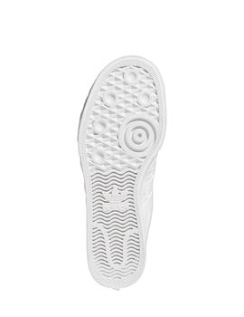 Zapatillas adidas nizza platform w piel blanco de mujer.