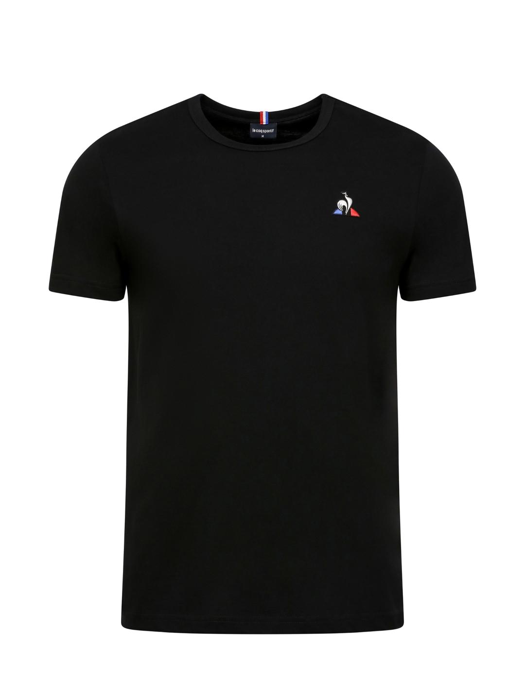 camiseta le coq sportif essential ess tee negro de hombre.