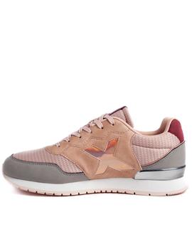 Zapatillas munich dash 96 rosa gris de mujer.