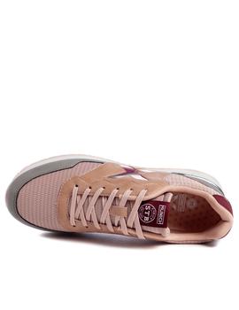 Zapatillas munich dash 96 rosa gris de mujer.