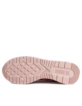 Zapatillas munich dash 96 rosa gris de mujer.