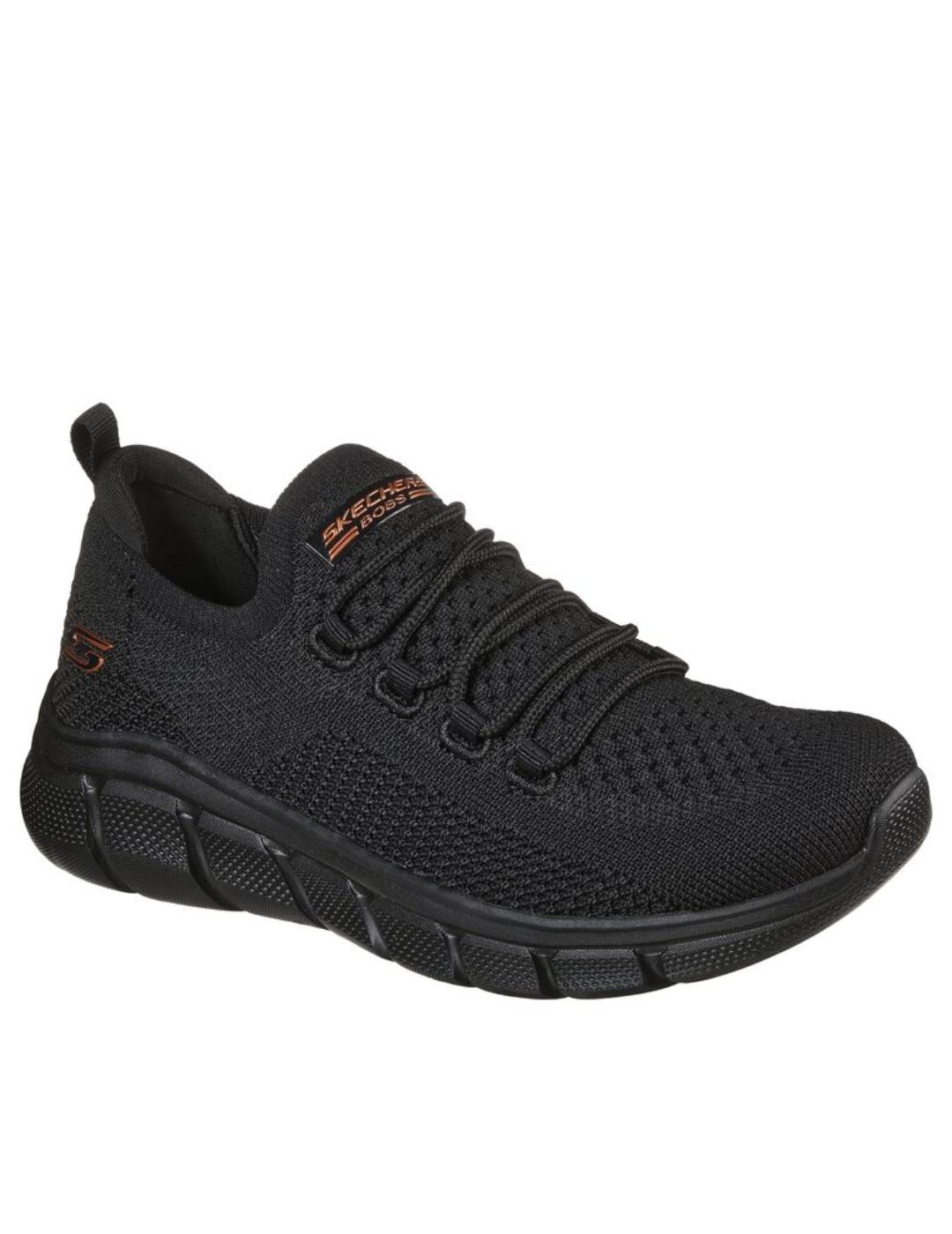 Zapatillas skechers bobs b flex color connect negro de mujer