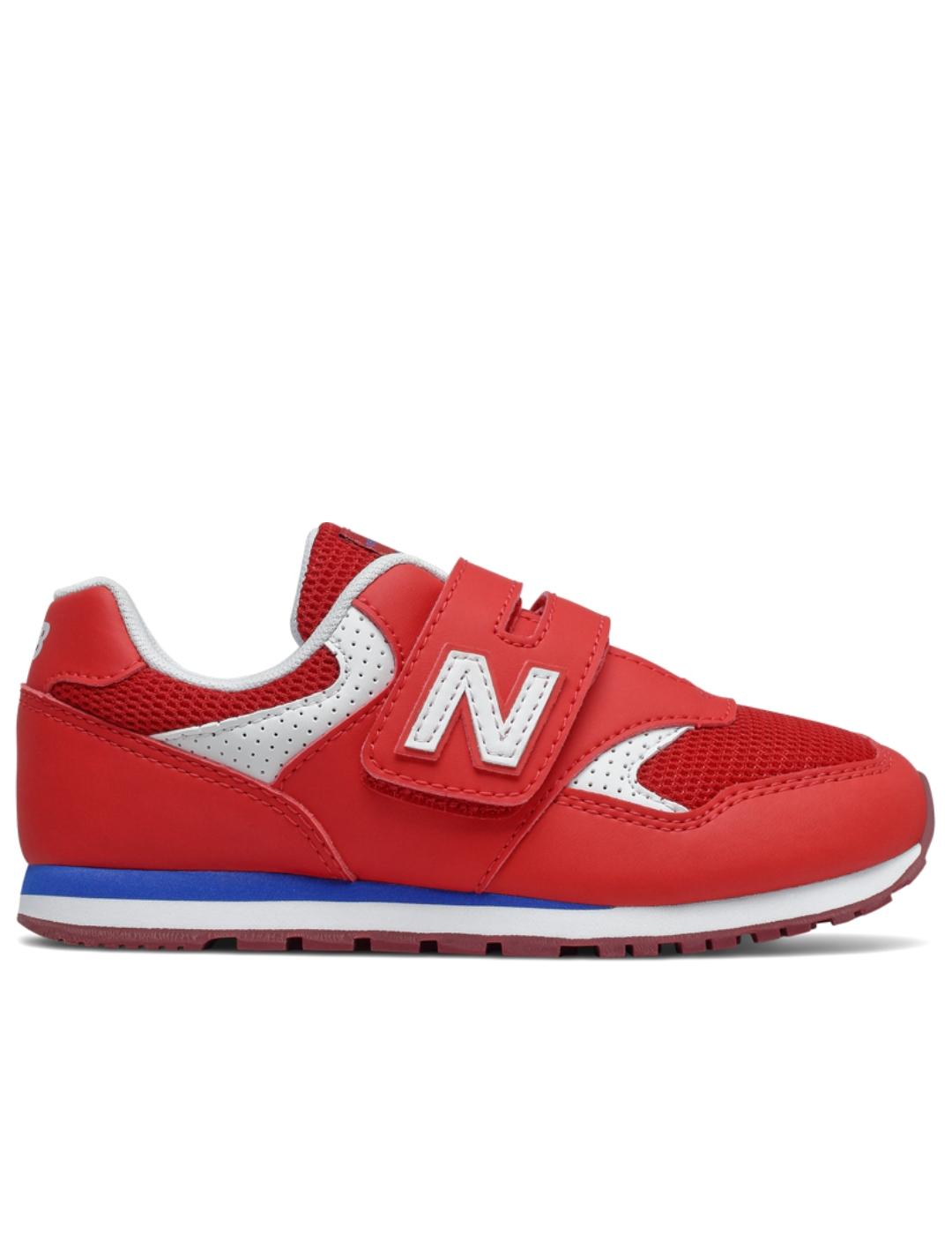 Zapatillas new balance yv393bbp rojo de niño.