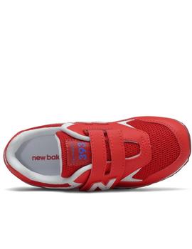 Zapatillas new balance yv393bbp rojo de niño.