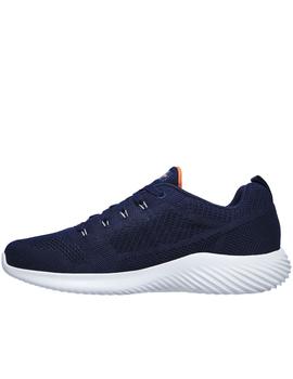 Zapatillas skechers bounder rinstet marino de hombre.