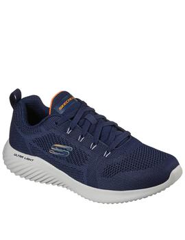 Zapatillas skechers bounder rinstet marino de hombre.