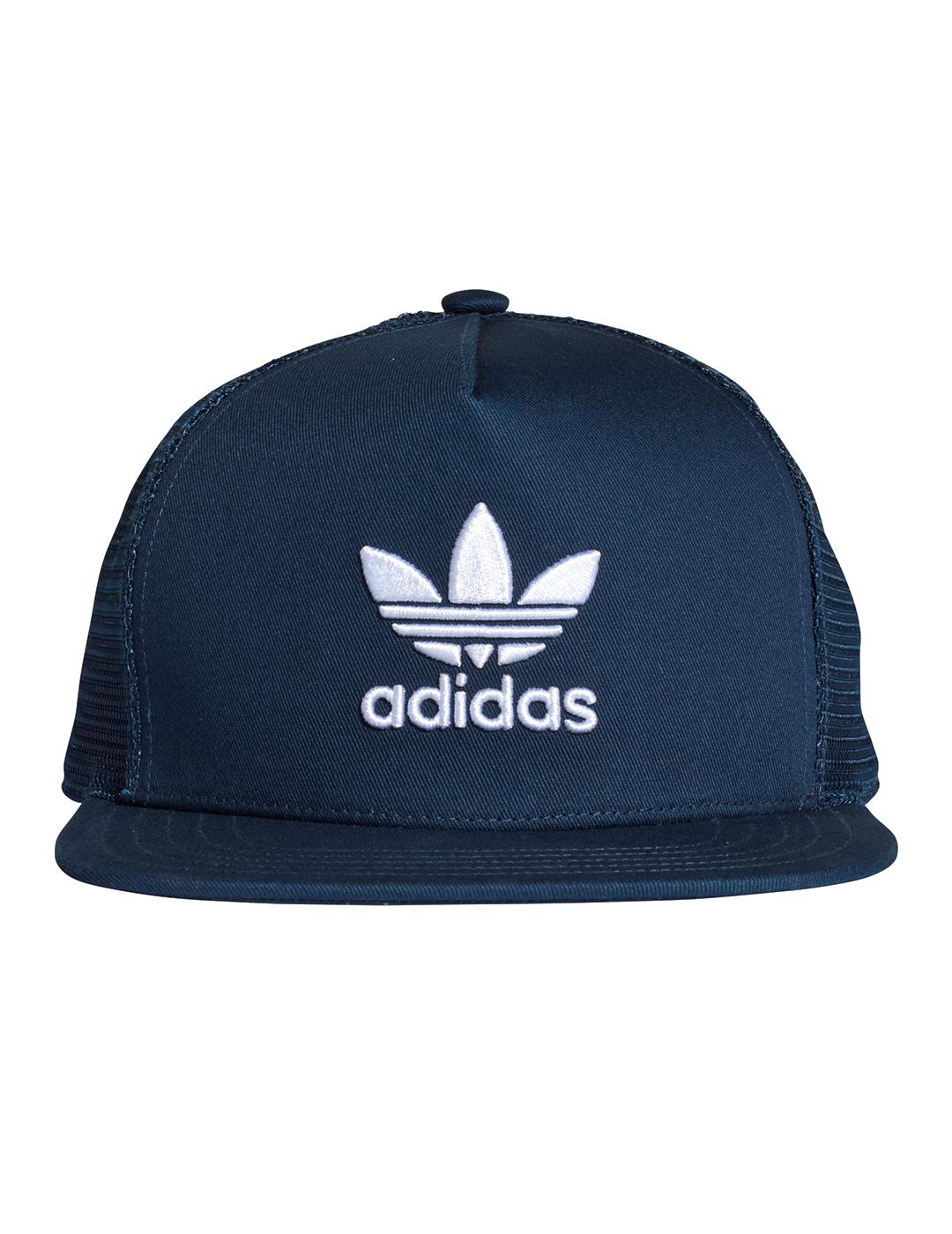 Calamidad Empeorando Supone Gorra para Hombre Adidas TREFOIL TRUCKER AZUL