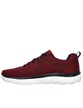 Zapatillas skechers summits brisbane rojo de hombre.