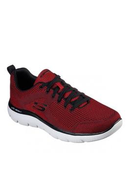 Zapatillas skechers summits brisbane rojo de hombre.