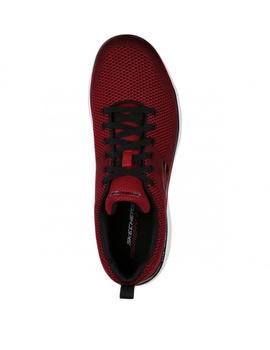 Zapatillas skechers summits brisbane rojo de hombre.