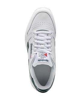 Zapatillas reebok classic lthr blanco verde de hombre.