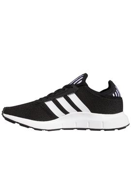 Zapatillas adidas swift run j negro de niño.