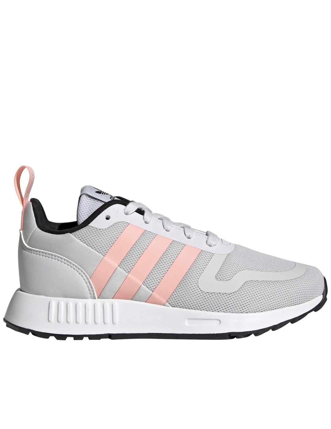 Zapatillas adidas multix gris rosa junior.