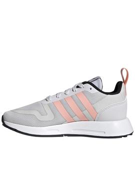 Zapatillas adidas multix gris rosa junior.