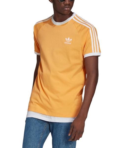 Biblia patio de recreo molino camiseta adidas 3 stripes naranja de hombre.