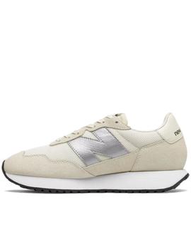 Zapatillas new balance ws237cb beige plata de mujer.