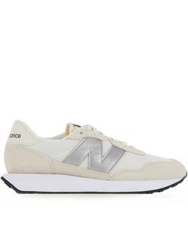 Zapatillas new balance ws237cb beige plata de mujer.