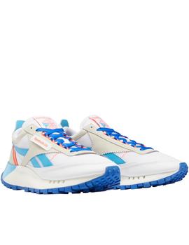 Zapatillas reebok cl legacy blanco azul de hombre.