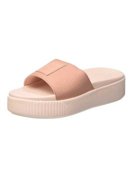 CHANCLAS DE MUJER PUMA PLATFORM SLIDE BEIGE