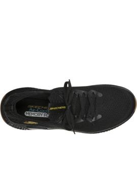 Zapatillas skechers solar fuse valedge negro de hombre.