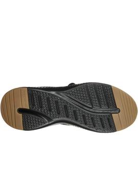 Zapatillas skechers solar fuse valedge negro de hombre.