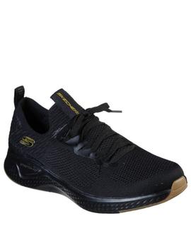 Zapatillas skechers solar fuse valedge negro de hombre.