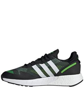 Zapatillas adidas zx 1k boost negro verde de hombre.