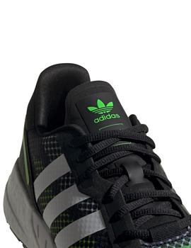 Zapatillas adidas zx 1k boost negro verde de hombre.