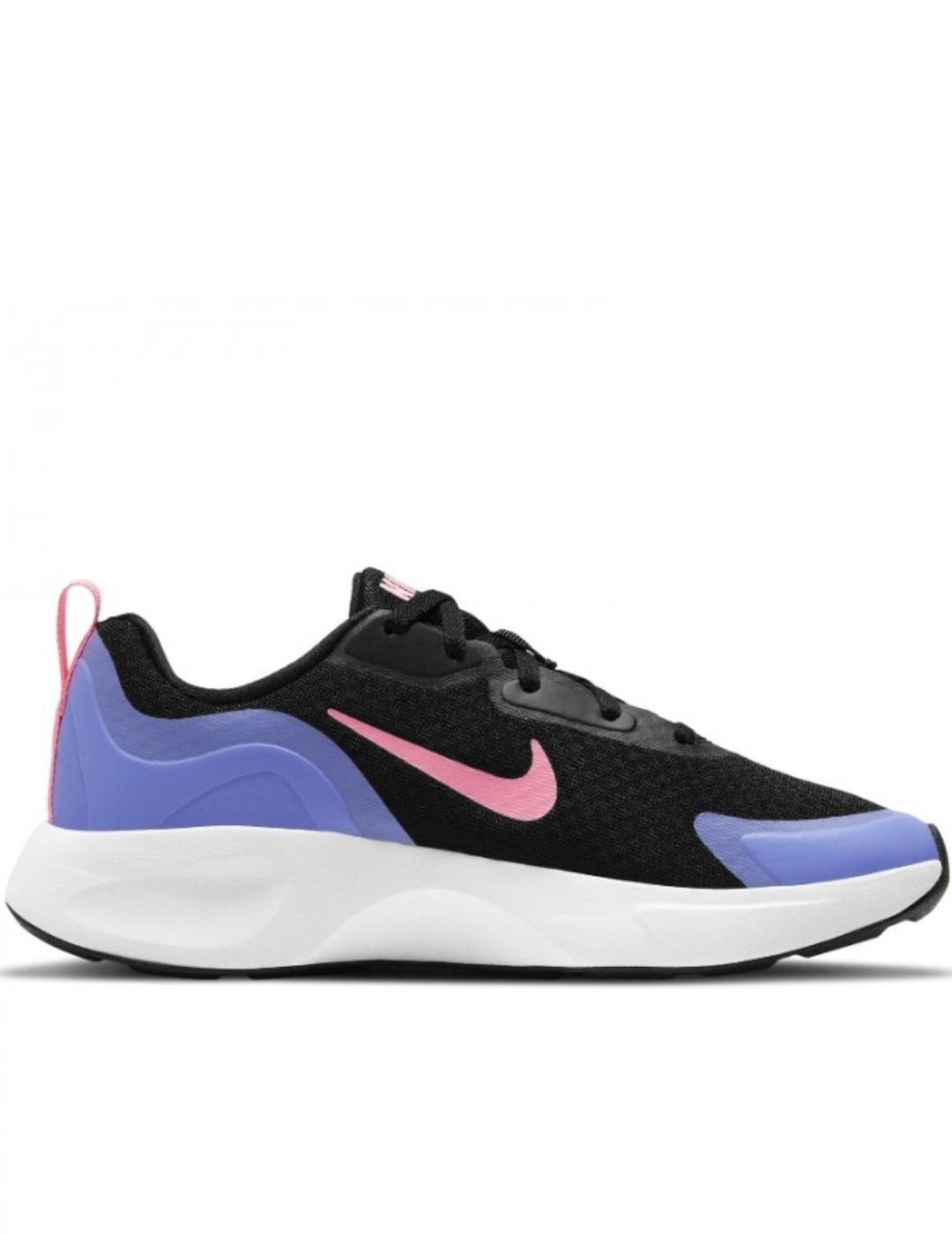 Zapatillas nike wearallday gs negro violeta de niño.