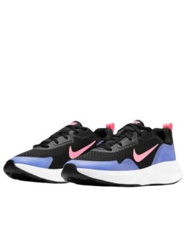 Zapatillas nike wearallday gs negro violeta de niño.