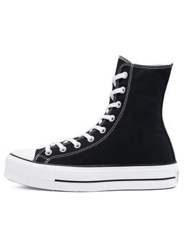 Zapatillas extra high platform chuck taylor all star negro