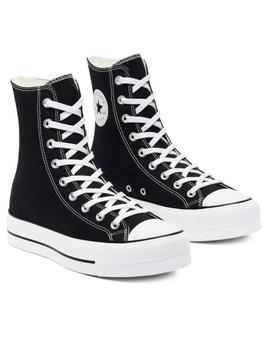 Zapatillas extra high platform chuck taylor all star negro