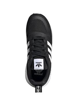 Zapatillas adidas multix c negro blanco de niño.