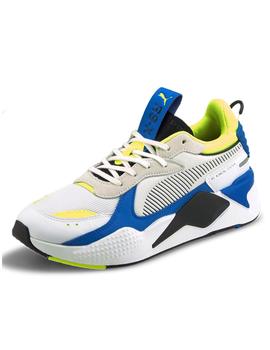 Zapatillas puma rs-x mix  blanco azul de hombre.