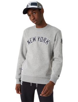 sudadera new era new york yankees gris de hombre.