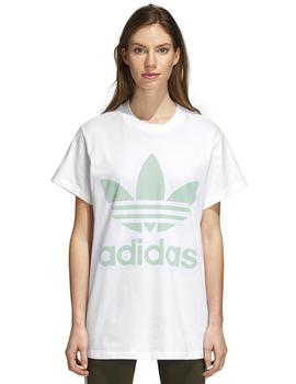 Camiseta de Mujer Adidas BIG TREFOIL BLANCO