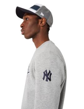 sudadera new era new york yankees gris de hombre.