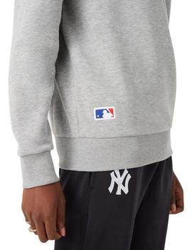 sudadera new era new york yankees gris de hombre.