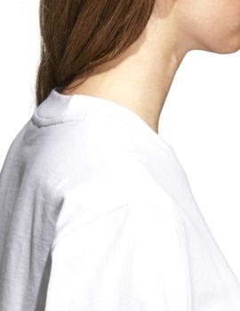 Camiseta de Mujer Adidas BIG TREFOIL BLANCO