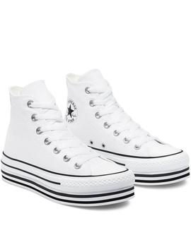 zapatillas all star eva lift plataforma high top blanco